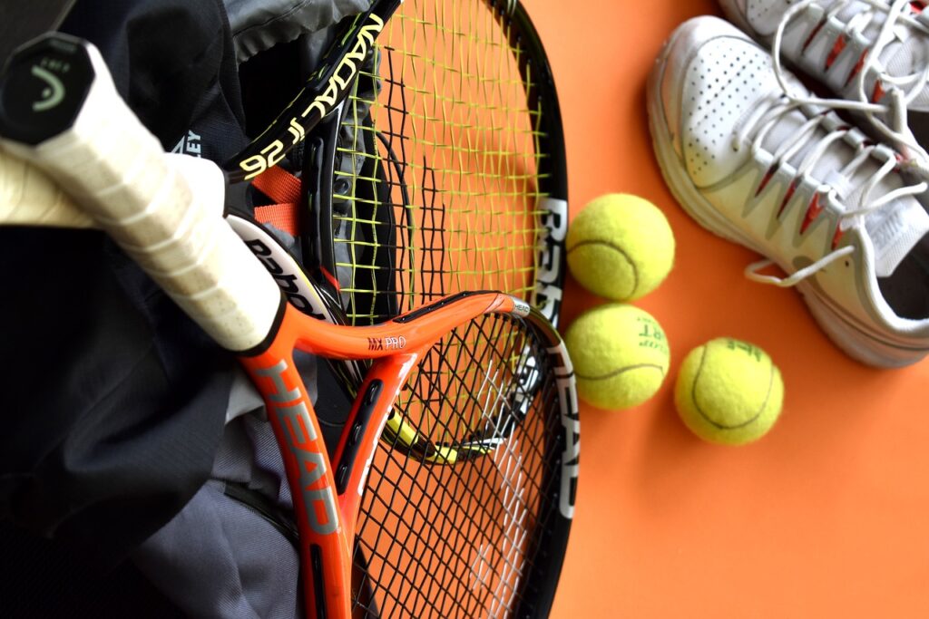 tennis, racket, tennis balls